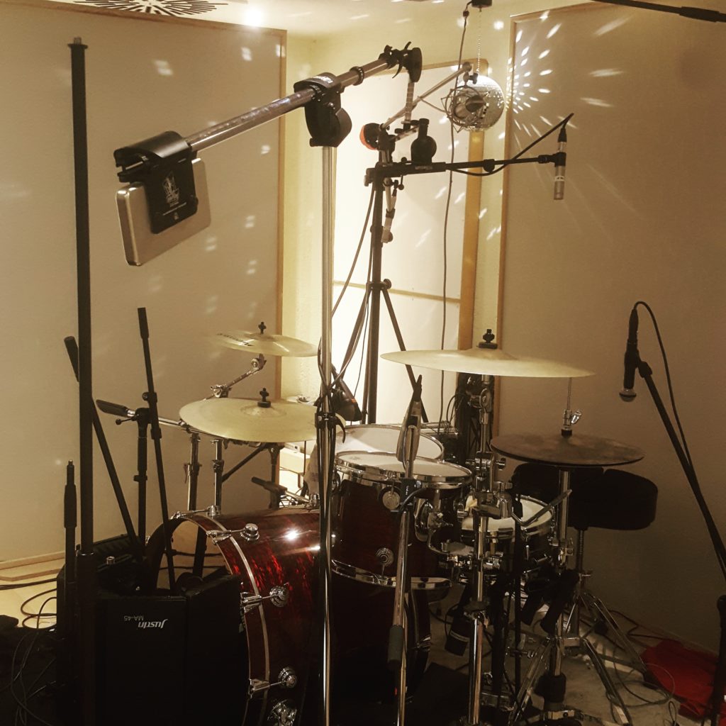 Bandaufnahme im Tonstudio