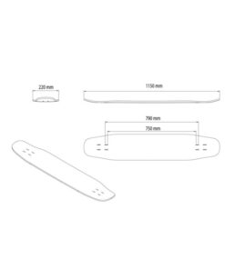 Alternative view of ALTERNATIVE LONGBOARDS - Ostrich "Men With Panda"