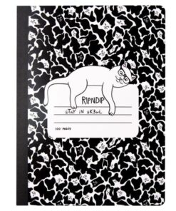 RIPNDIP Stay In Sk3wl Composition Notebook Black