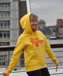 STUDIO LONGBOARD Hoodie yellow-red