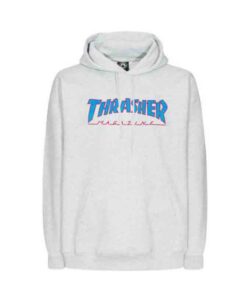 Thrasher Hoodie Outlined ash-grey