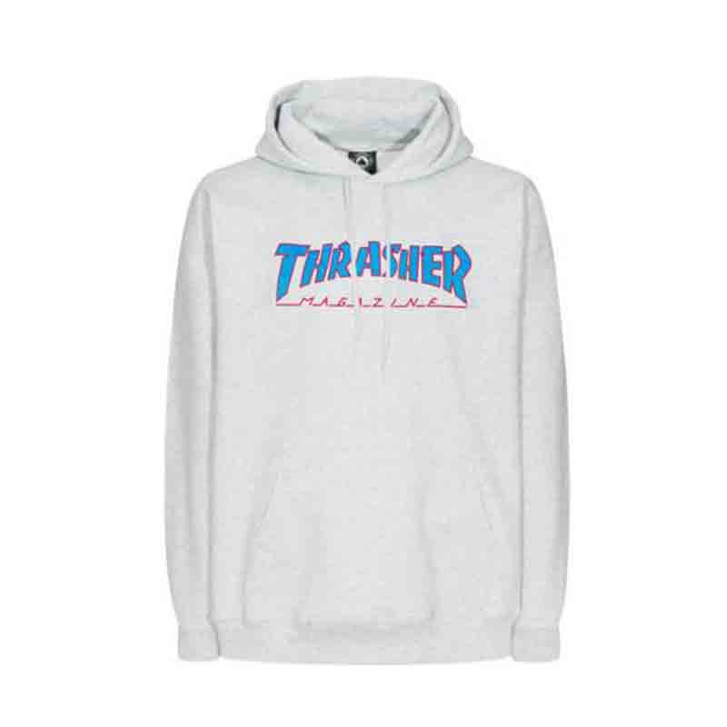 Thrasher Hoodie Outlined ash-grey