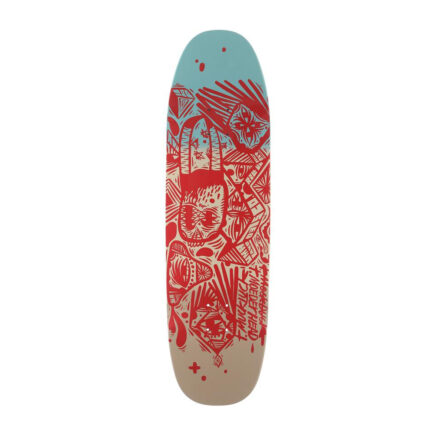 UMA Landsleds Right Said Red Skateboard Deck 9.25"