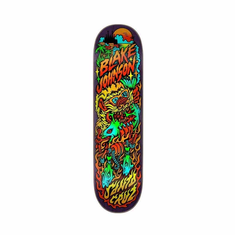 SANTA CRUZ Johnson Beach Wolf Two 8.375 Skateboard Deck
