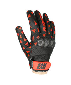 BAMBAM Leather Slide Gloves classic black/red