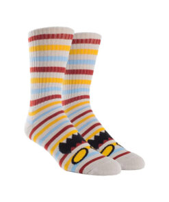 Socks Toy-Machine Monster Face Mini Stripes Crew