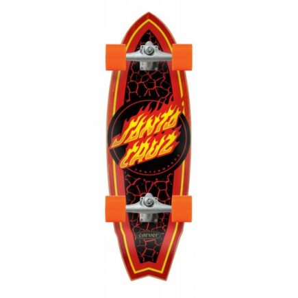 SANTA-CRUZ X CARVER Flame Dot Shark Surfskate