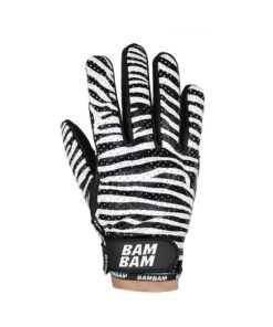 BAMBAM Leather Slide Gloves zebra