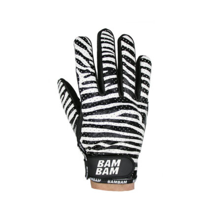 BAMBAM Leather Slide Gloves zebra
