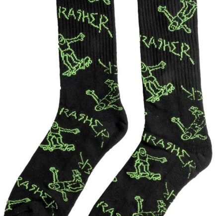 Thrasher Socks Gonz Crew black-green