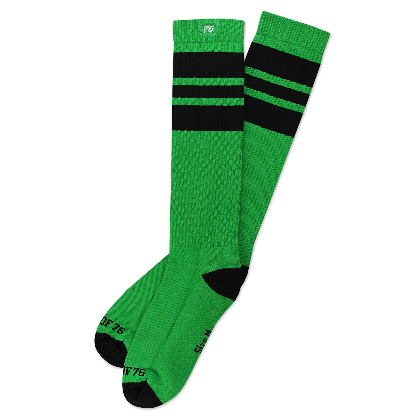 SPIRIT OF 76 Socks Blacks on Green Hi