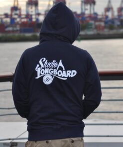 STUDIO LONGBOARD Zip Hoodie navy