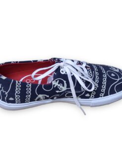 Alternative view of Diamond Cuts Navy Printed Canvas Shoes