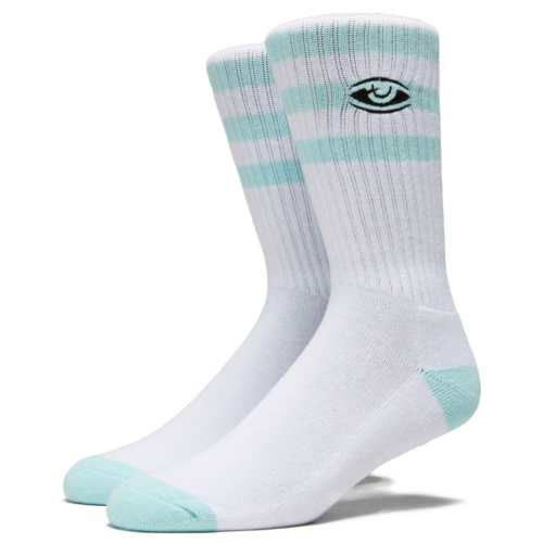 TOY MACHINE Socks white mint