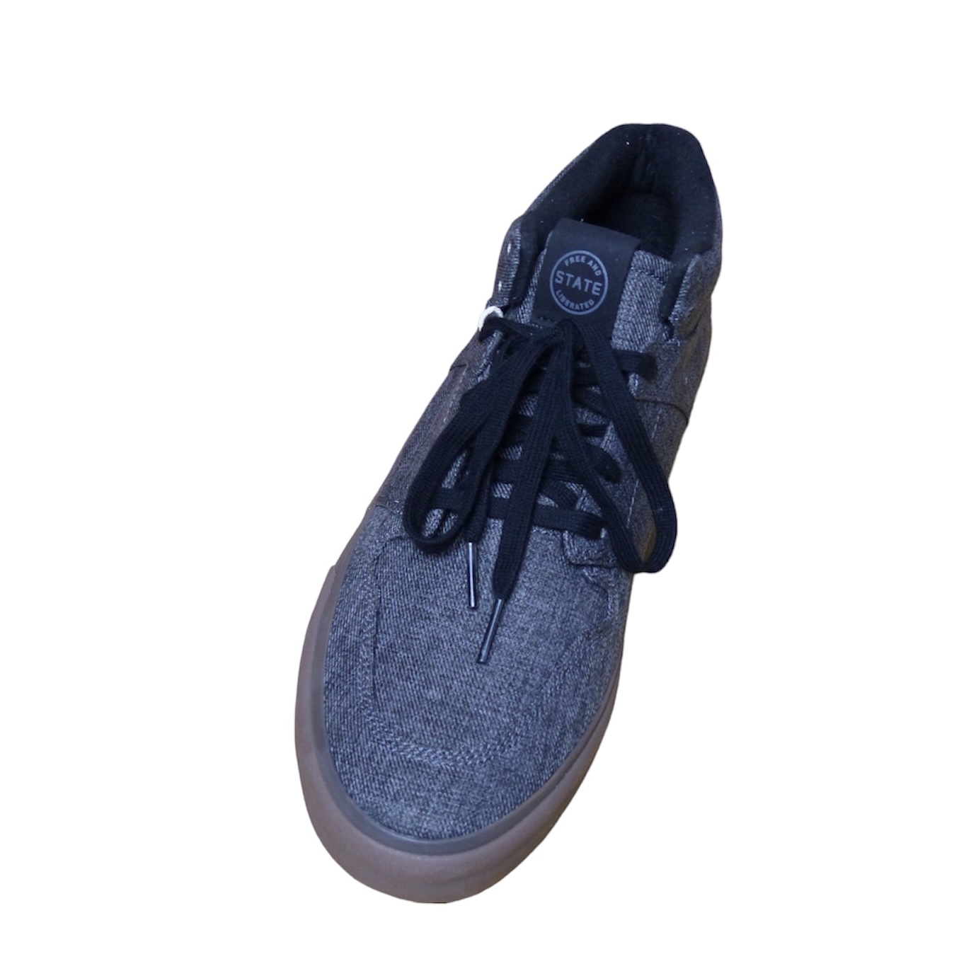 STATE Mercer Dark Grey Chambray Skate Shoes