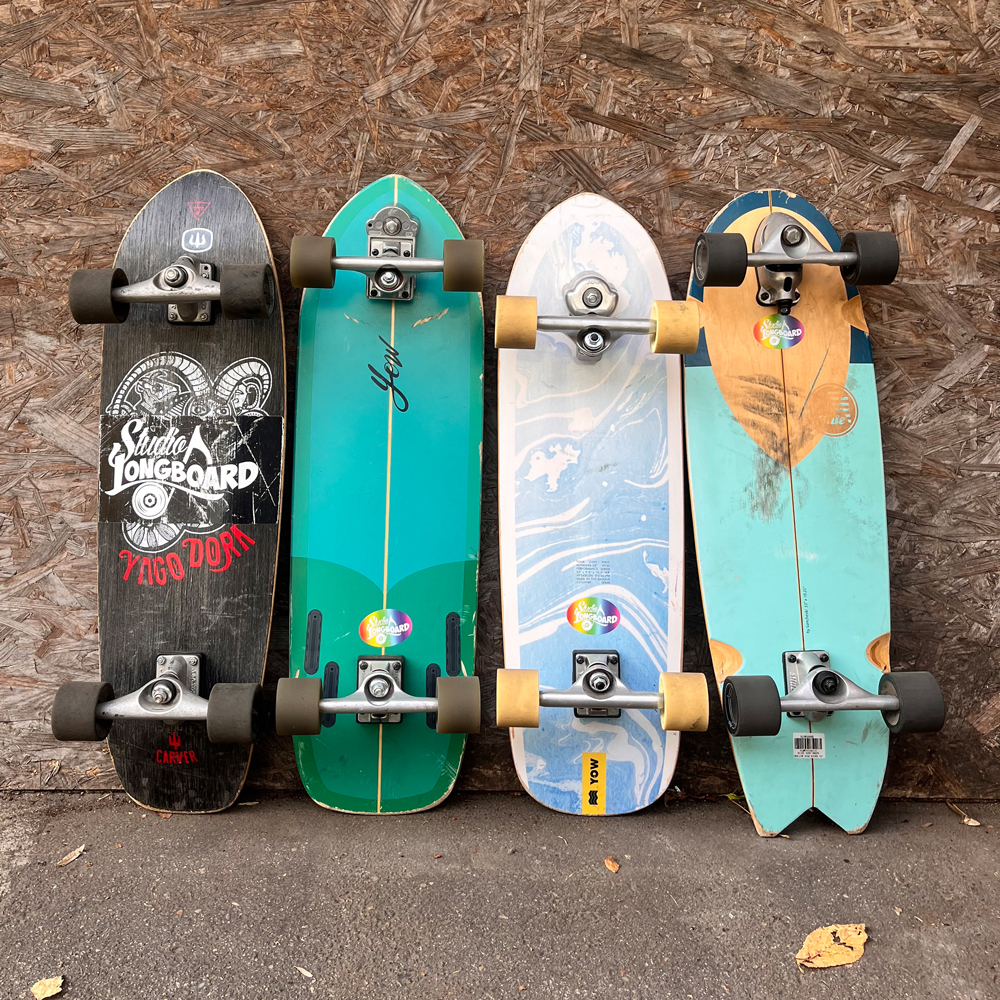 PATIKIL 52mm Skateboard Ruote Con Cuscinetti, 4pz Street Ruote Per Skateboards Cruiser Ruota Sostituzione 95A, Giallo Oro