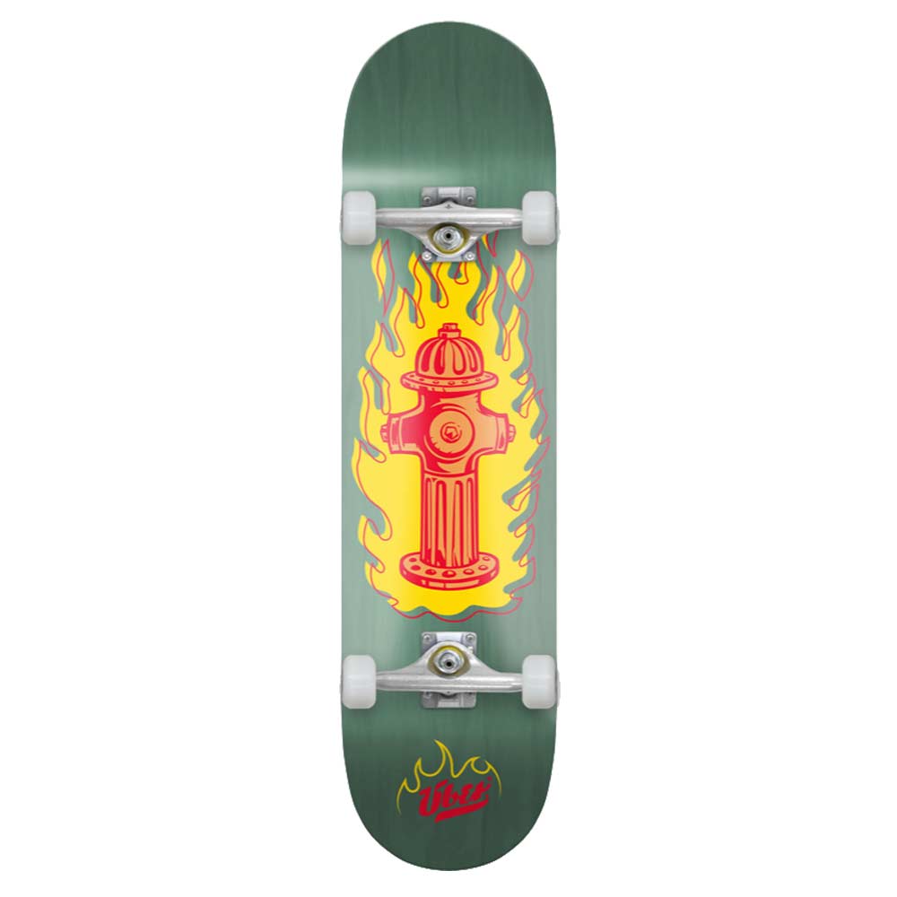 ÜBER On Fire Skateboard Royal Complete 8.125"