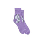 RIPNDIP Lord Nermal Mid Socks Dusty Lavender