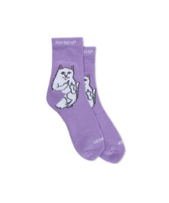 RIPNDIP Lord Nermal Mid Socks Dusty Lavender