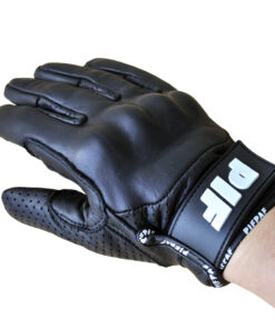 Alternative view of PIF PAF Pro Leather Gloves Black for Downhill Skateboarding