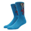 FOUNDATION Skull Fire Socks Blue
