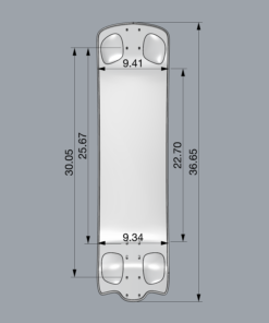 Alternative view of Pantheon Supersonic Aegis 37" Longboard Deck