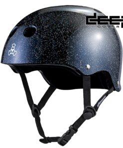 TRIPLE EIGHT Deep Cover Helmet Black Glitter