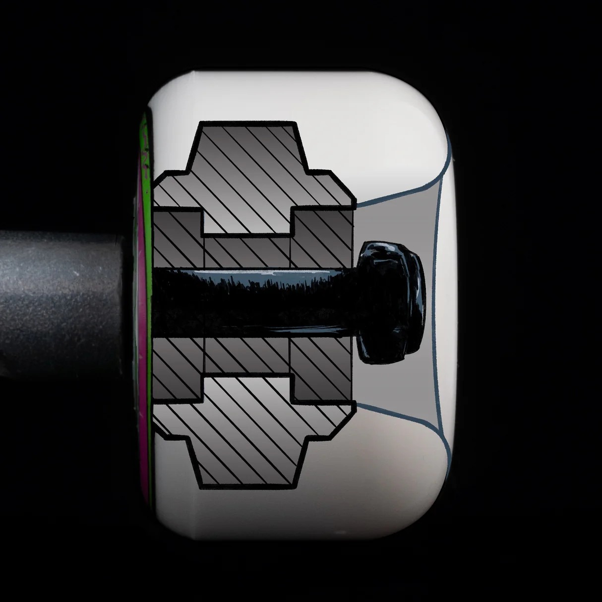 WALTZ Cicada Full 1.0 Freestyle 54mm 98A Skateboard Wheels - Image 2