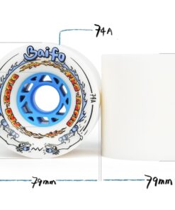 Vue alternative de BAIFO Pro-Gofio White Downhill Wheels
