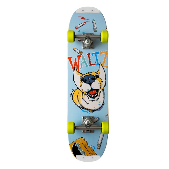 WALTZ Crayon Corgi 7.75" Freestyle Skateboard Complete