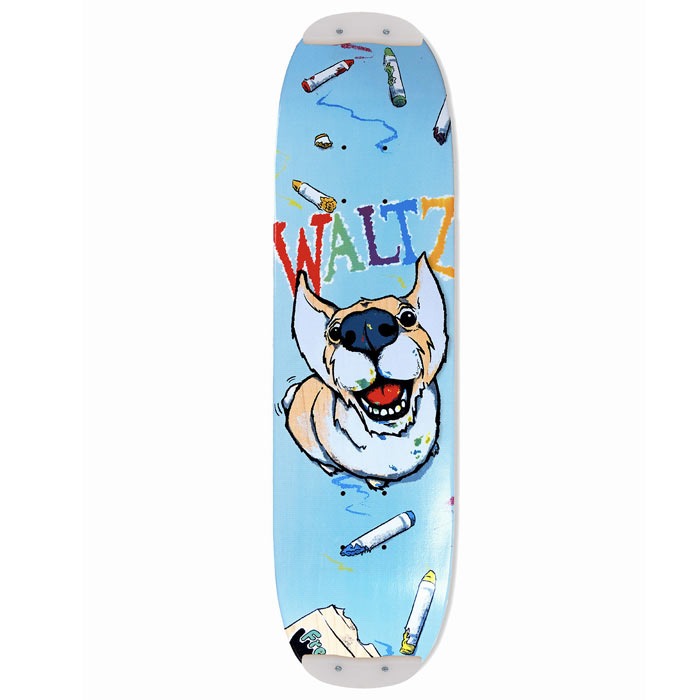 WALTZ Crayon Corgi 7.75" Freestyle Skateboard Deck