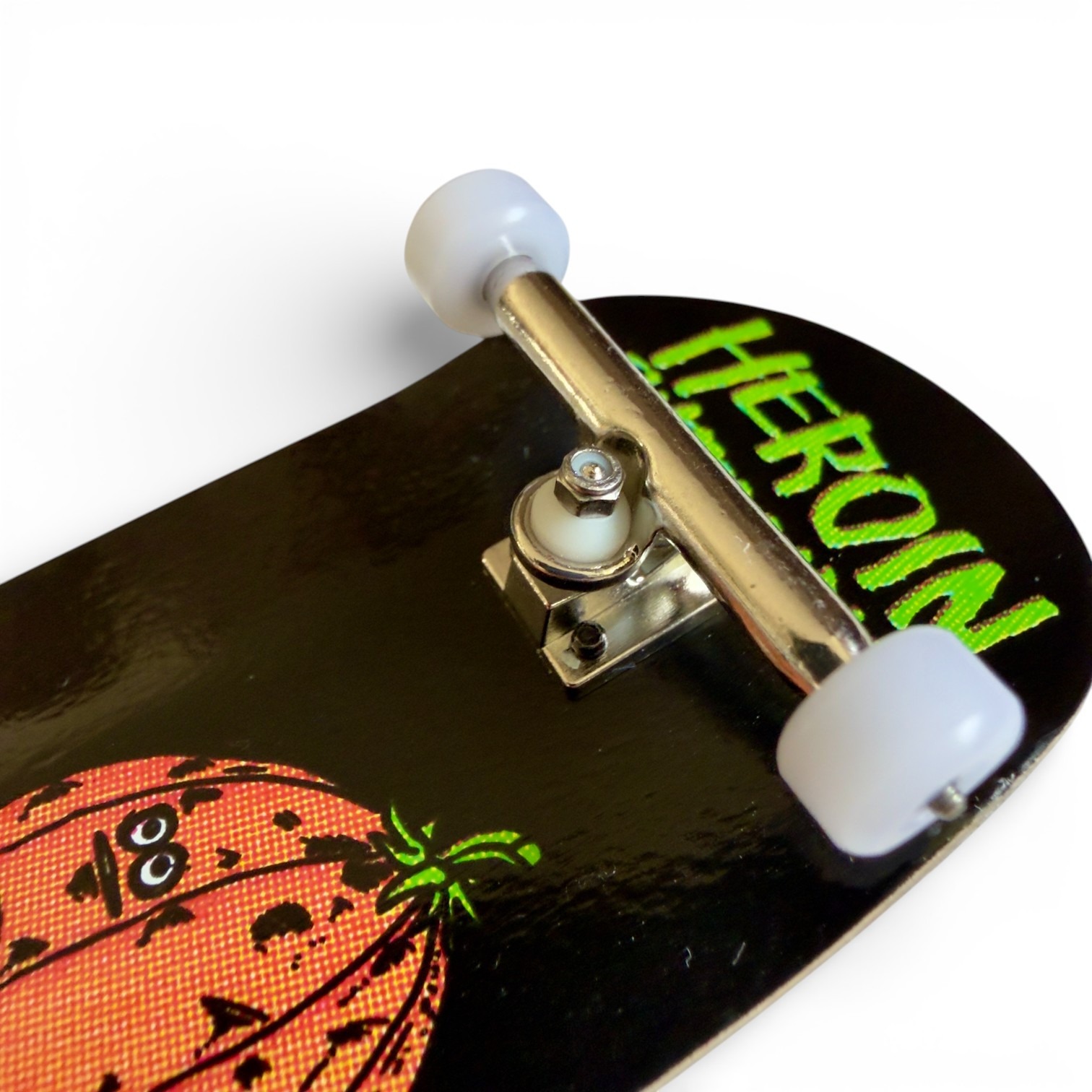 CUSTOM Pro X Heroin Pumpkin Wide Boy Fingerboard Complete - Image 2