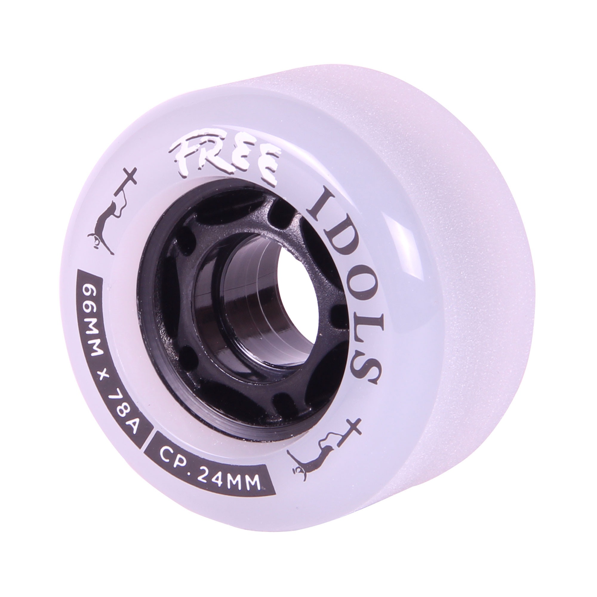 Free Wheels Smoke Idols 66mm 78A Longboard Wheels - Image 2