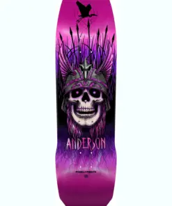 POWELL-PERALTA Andy Anderson Heron Skull 9.13" pink-foil Skateboard deck